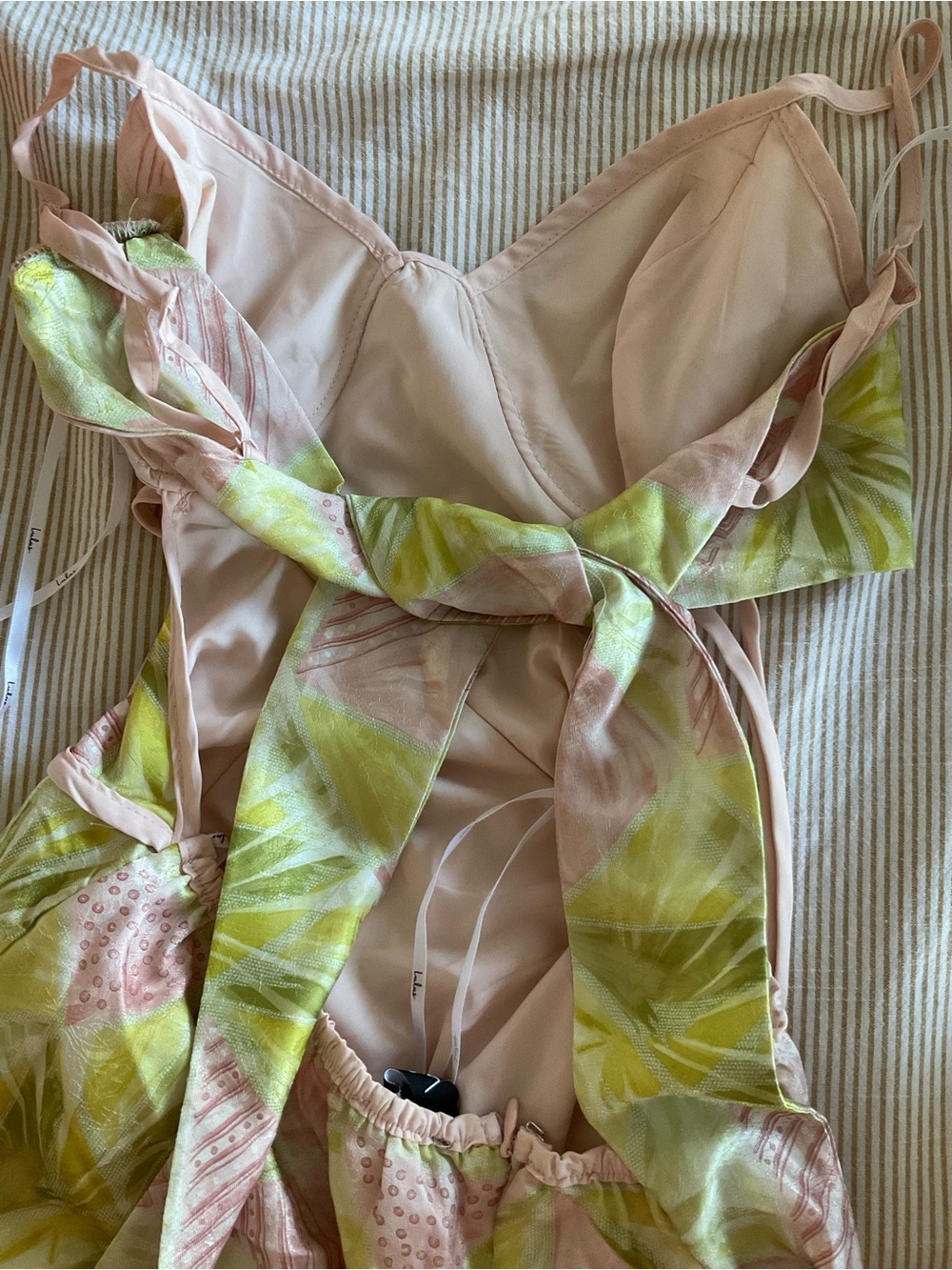 Lulu's Pastel Multi Floral Mini Dress - Picture 3 of 4